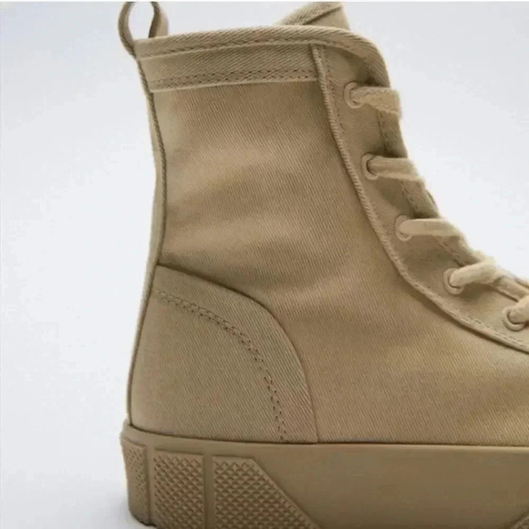 ZARA HIGH-TOP SNEAKERS size 39 - Picture 4 of 13